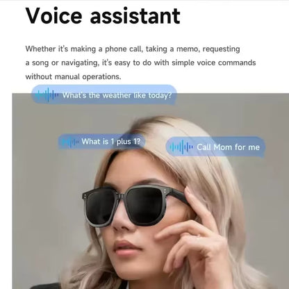 V1 PRO Camera Remote Shoot Smart Eye Glasses UV TWS Earbuds Touch Control Bone Conduction Headphones HIFI Smart Sunglasses