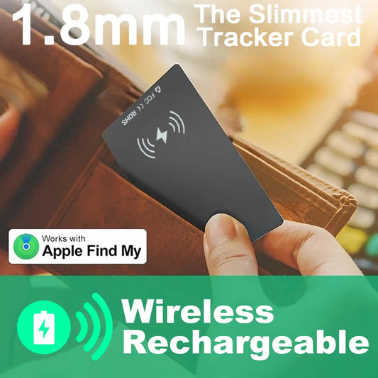 Wallet Anti-Loss Card Location Tracking Smart Tag Bluetooth Device Ultra-Thin Card Wireless Charge IP68 with Iphone Find My