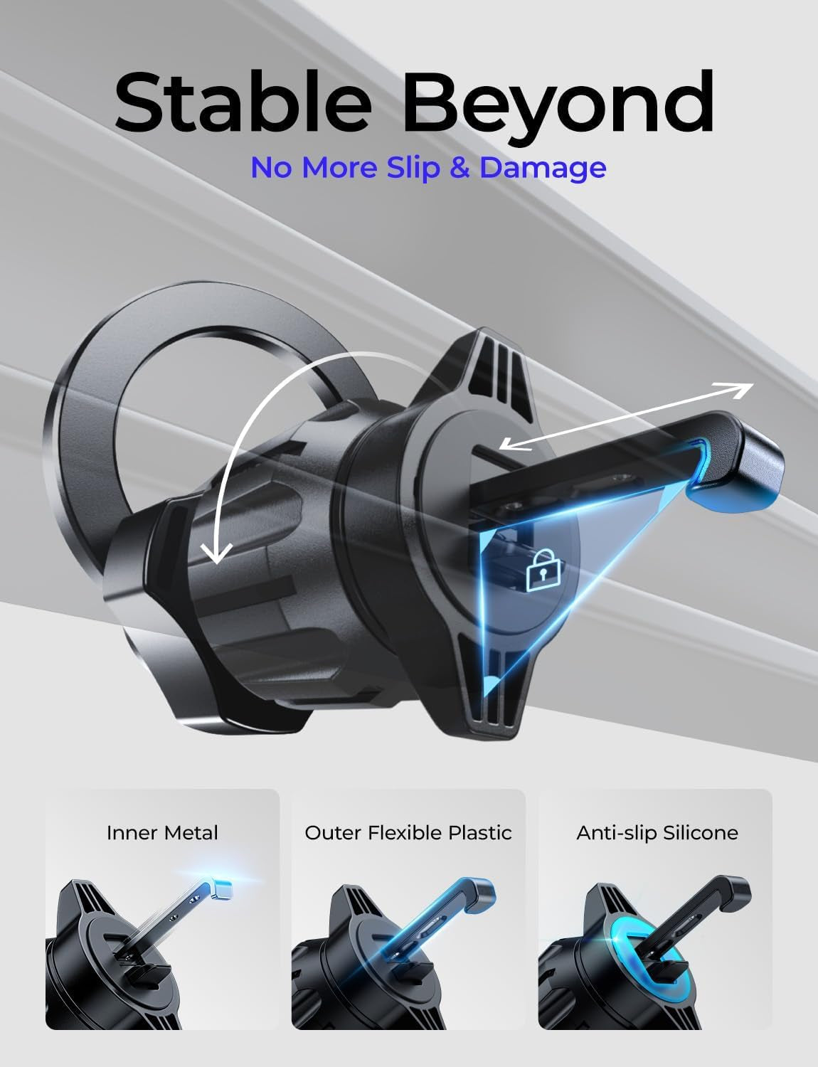 for Magsafe Car Mount [95% Increase Magnetism] Magnetic Phone Holders for Your Car Iphone 17 Car Accessories for Men Truck 360 Vent Phone Mount for Garmin GPS Fit Iphone 17 Pro Max Air 16 15